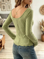 Vintage Elegant Square Neck Shirt