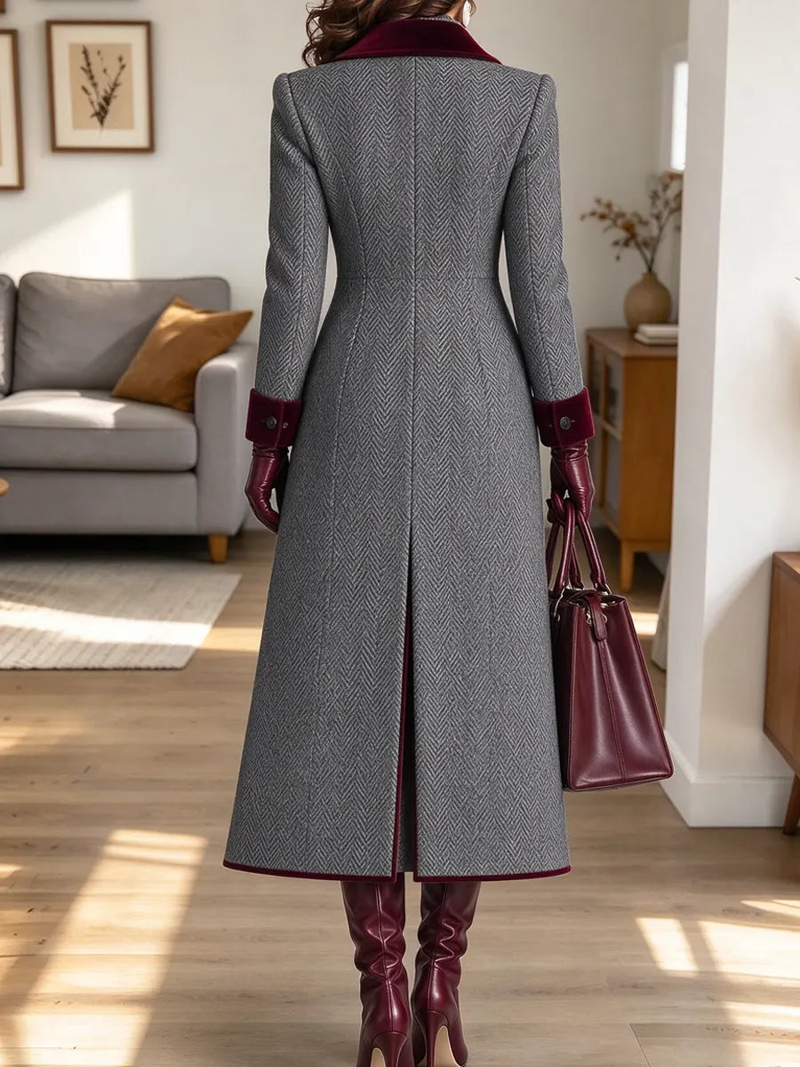 Retro Chic Art Casual Stylish Long Sleeve Lapel Coat