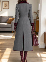 Retro Chic Art Casual Stylish Long Sleeve Lapel Coat