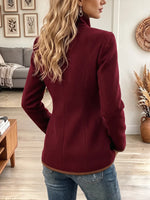 Vintage Elegant Button Contrasting Jacket
