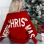 Women's Ho Ho Ho Letter Knit Christmas Sweater