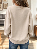 Vintage Christmas Tree Pattern Art Casual Stylish Long Sleeve Sweatshirt