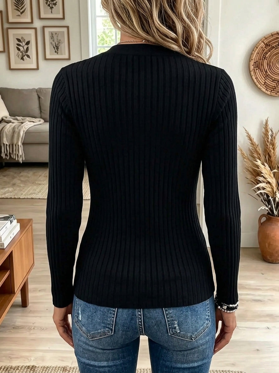 Women's Draped Shawl Collar Ruched Button Top