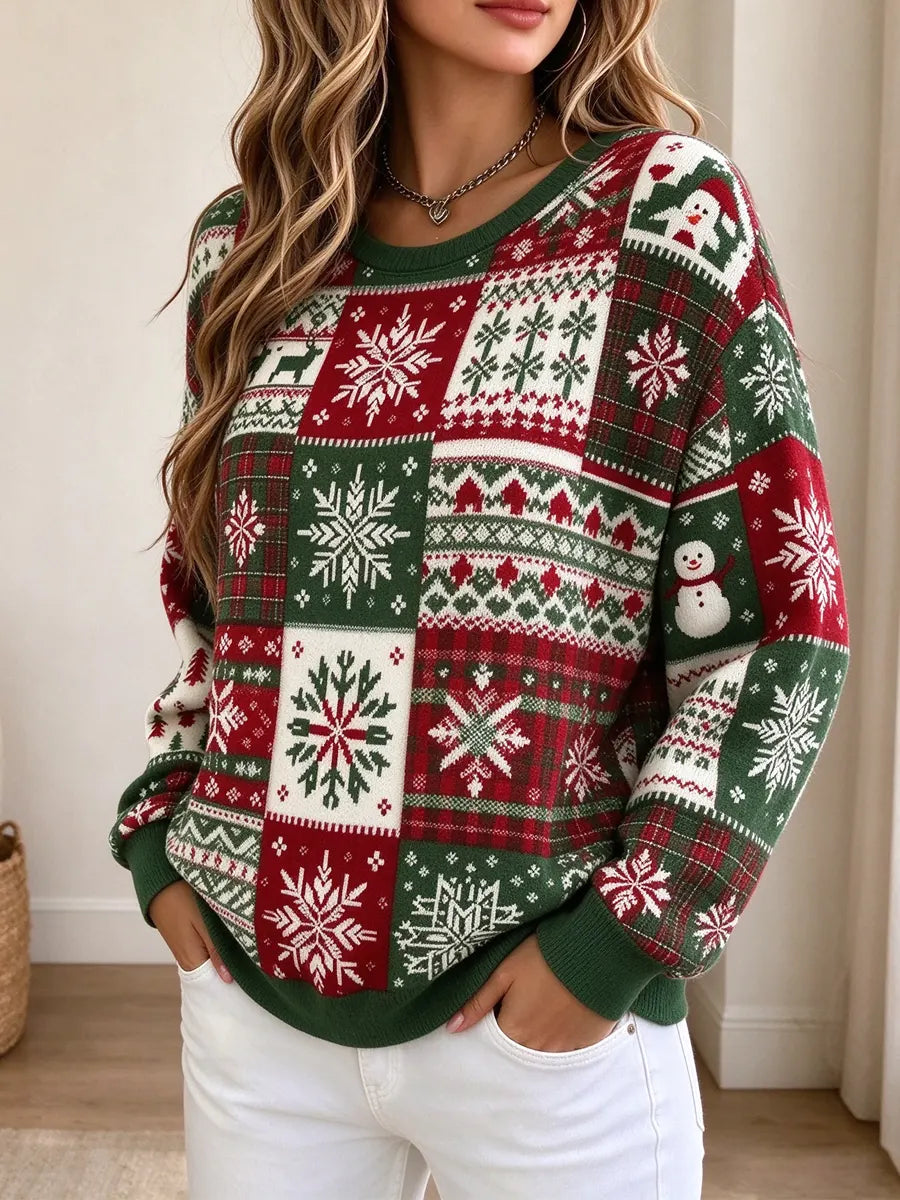 Lovely Christmas Pattern Art Casual Stylish Long Sleeve Sweatshirt